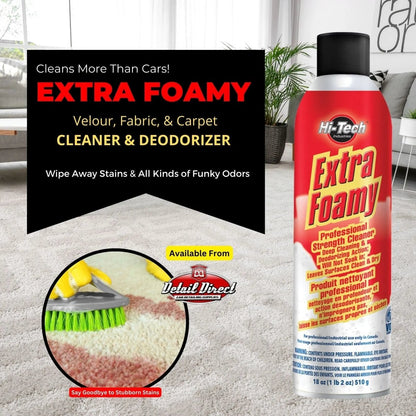 Hi-Tech Extra Foamy Carpet & Upholstery Cleaner - Detail Direct