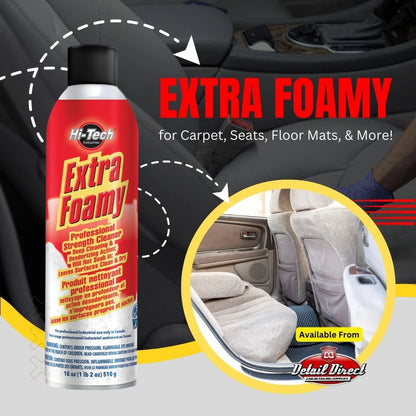 Hi-Tech Extra Foamy Carpet & Upholstery Cleaner - Detail Direct