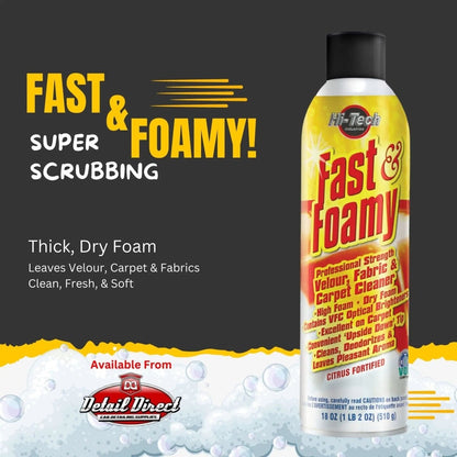 Hi-Tech Fast & Foamy Carpet and Upholstery Cleaner - Detail Direct