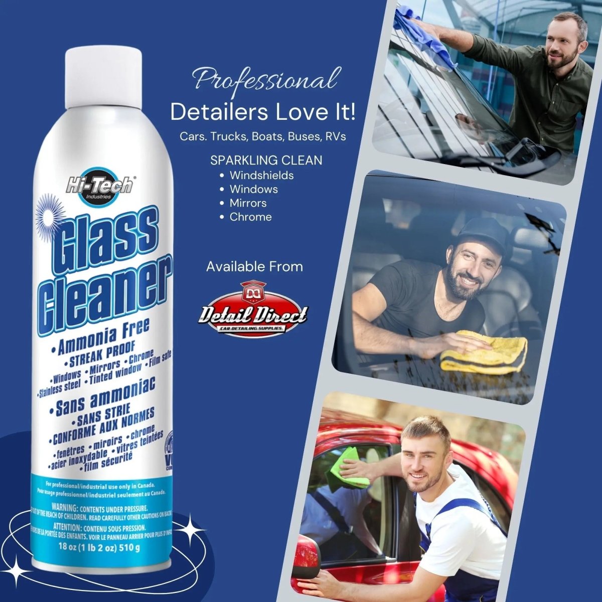 Hi-Tech Streak Proof Glass Cleaner - Detail Direct