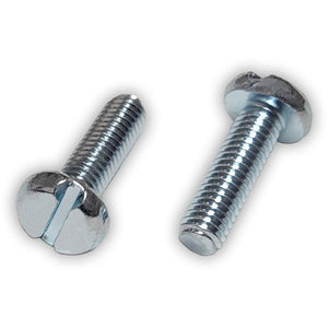 Metric Slotted Pan Head License Plate Screws M6 x 20mm (Box of 100) - Detail Direct