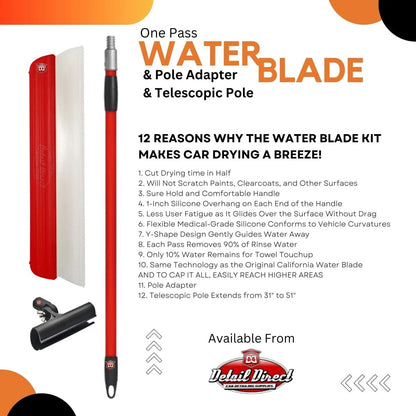 One Pass Water Blade 3-Piece Kit (Choose Size) - Detail Direct