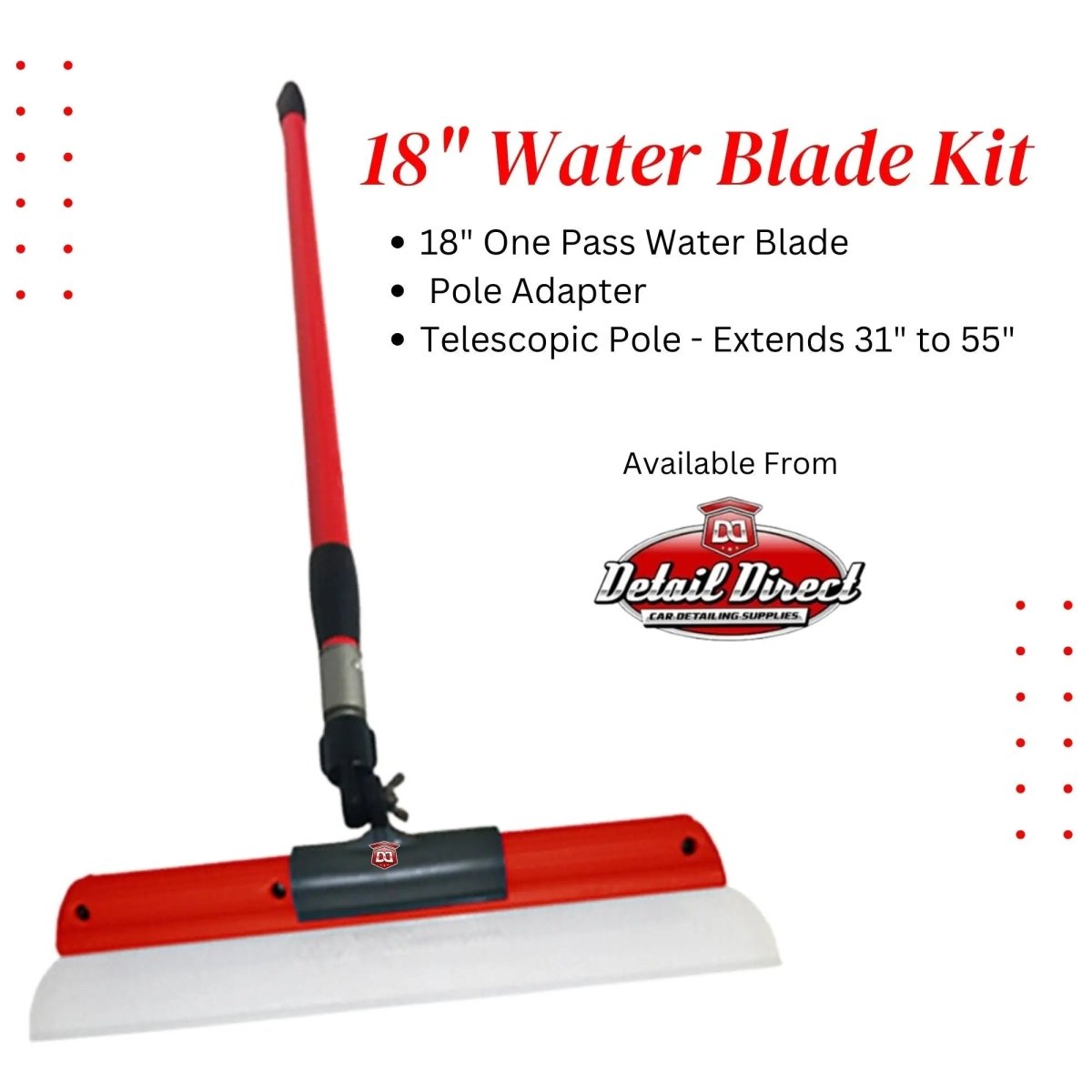 One Pass Water Blade 3-Piece Kit (Choose Size) - Detail Direct