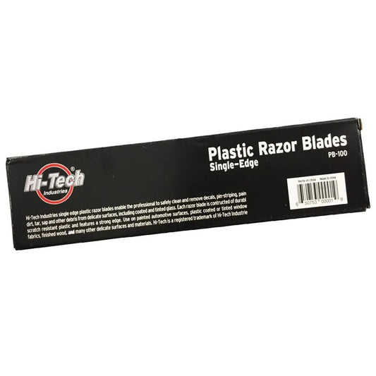 Plastic Razor Blades Single Edge (100 Pack) - Detail Direct