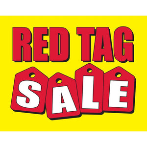 Red Tag Sale Car Flag - Detail Direct