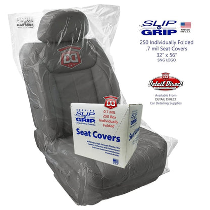 Slip-N-Grip Disposable Car Seat Covers (.5 Mil or .7 Mil) - Detail Direct