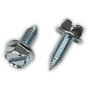 Slotted Metric Hex Head License Plate Screws 6mm x 16mm (Box of 100) - Detail Direct