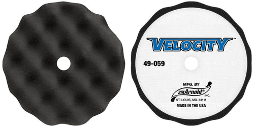 SM Arnold Speedy Foam Waffle Polishing Pad 44 - 059 Black 7 inch - Detail Direct