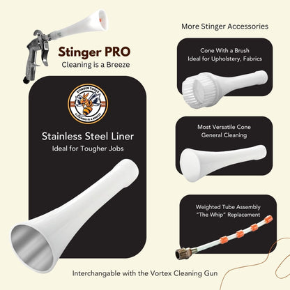 Stinger Cleaning Gun Metal Lined Cone - Detail Direct