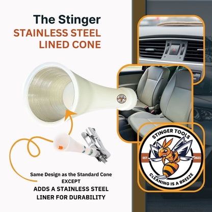 Stinger Cleaning Gun Metal Lined Cone - Detail Direct