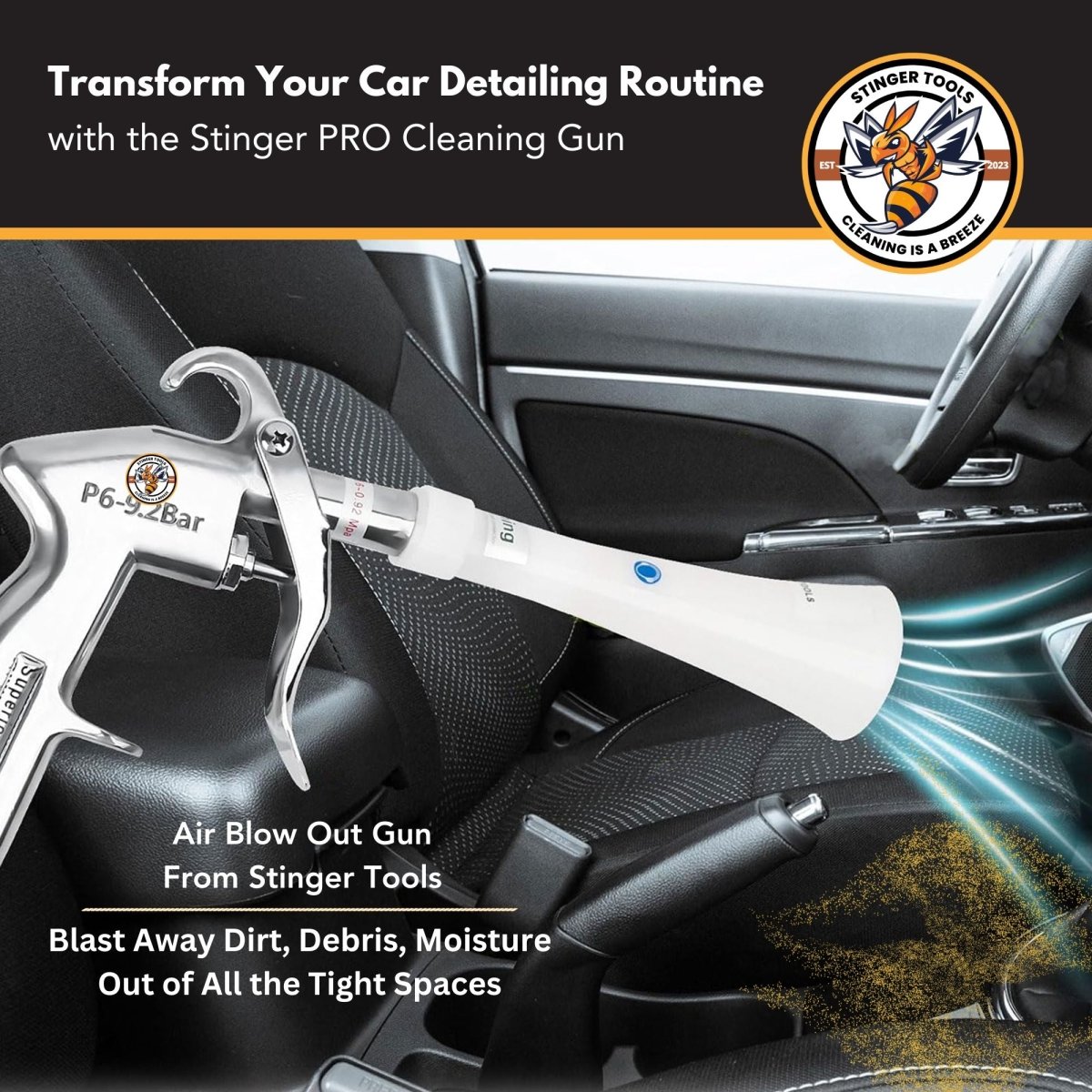 Stinger PRO Multi-Purpose Dry Cleaning Gun - Detail Direct