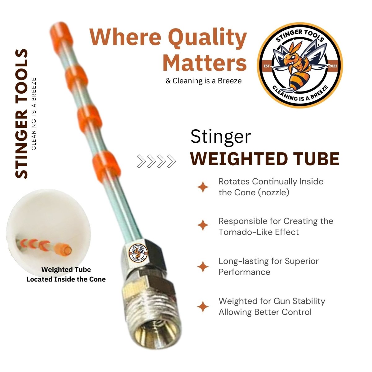 Stinger PRO Weighted Tube - Detail Direct