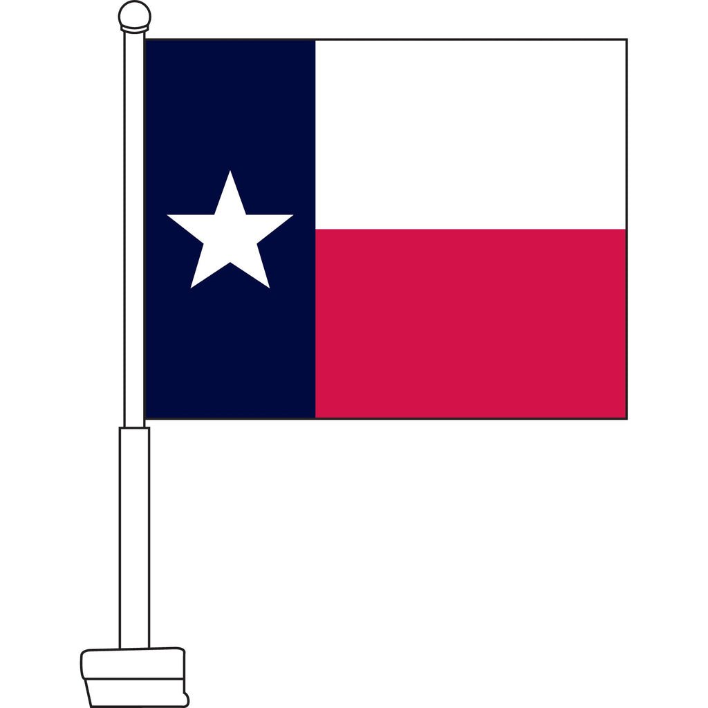 Texas Car Flag - Detail Direct