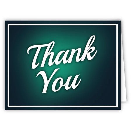 Thank You (Generic) Greeting Cards - Detail Direct