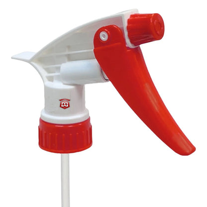 Trigger Sprayer Chemical Resistant Red and White - Detail Direct