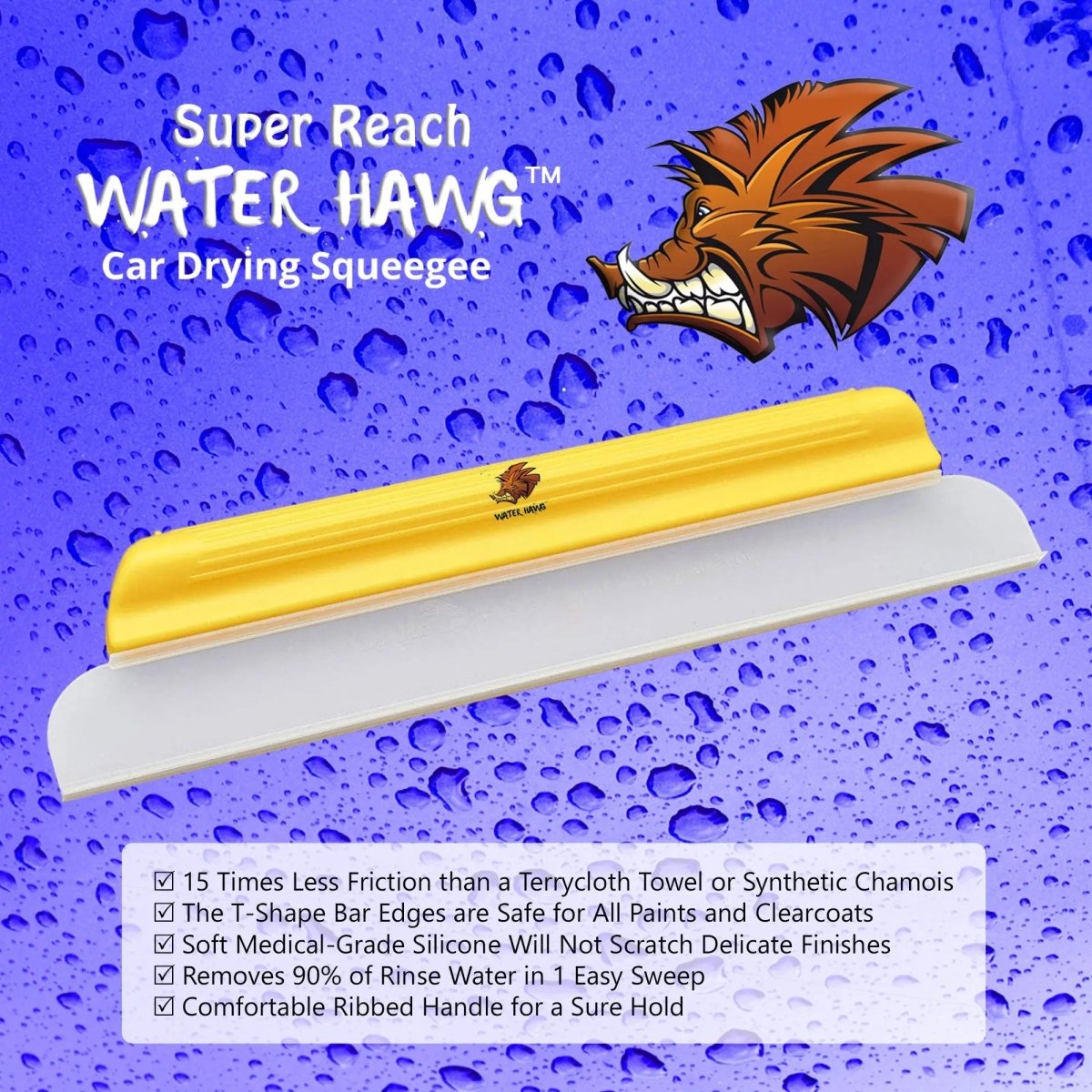 Water Hawg™ Car Drying Squeegee 14-Inch Water Blade - Detail Direct