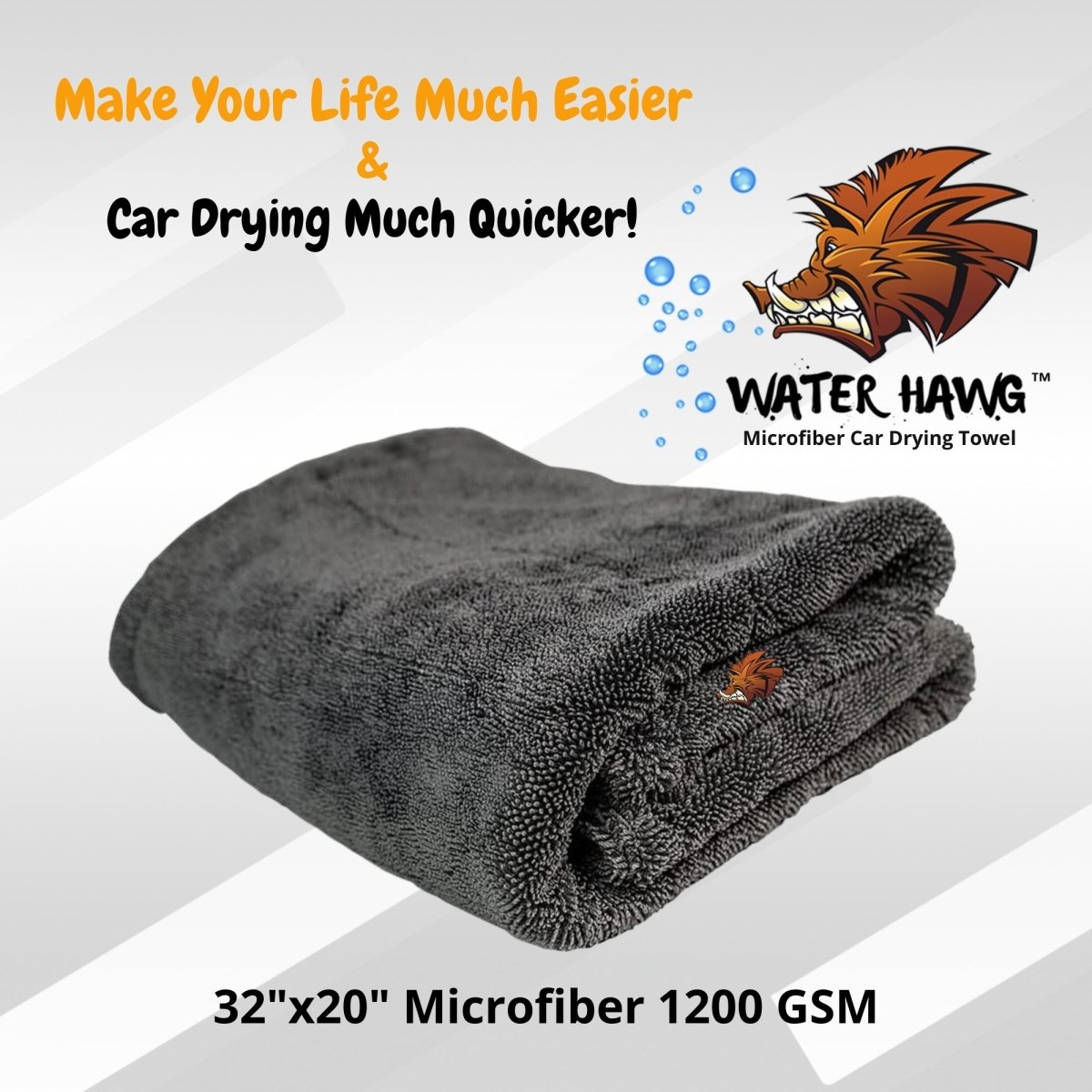 Water Hawg Mega Car Drying Towel - Detail Direct